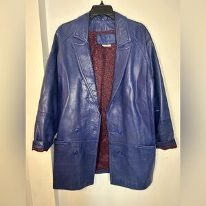 80s Vintage Leather Bagatelle Jacket
